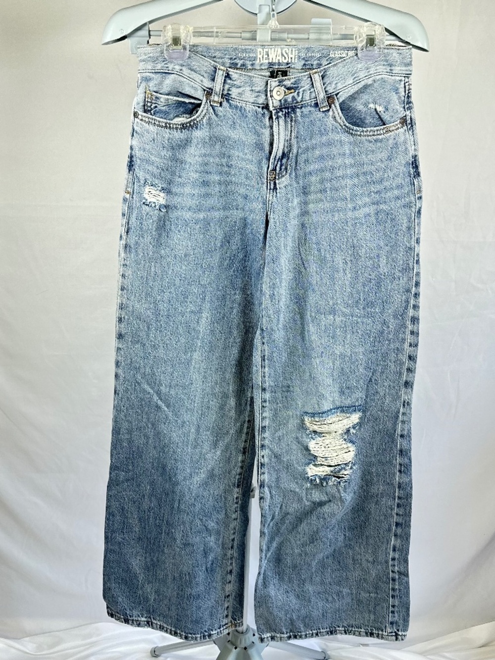 Junior's #BEMORE American Original Rewash Brand Classic Rise Jeans Size 3/26